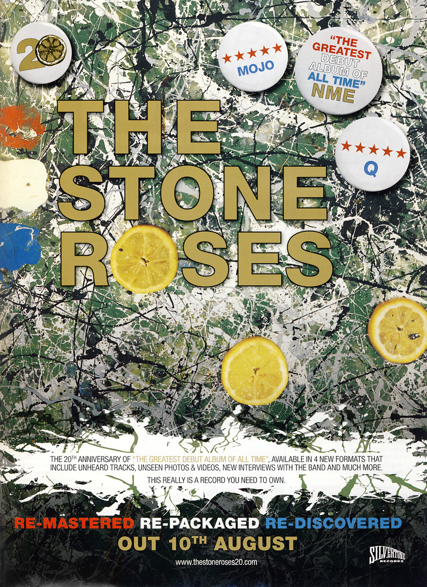 More 20th Anniversary adverts | The Stone Roses fansite